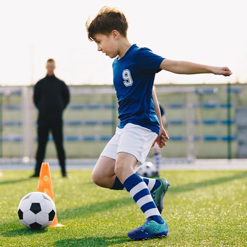 Kids Soccer Cleats for Boys and Girls Youth Football Cleats Outdoor Athletic Turf Soccer Shoes4