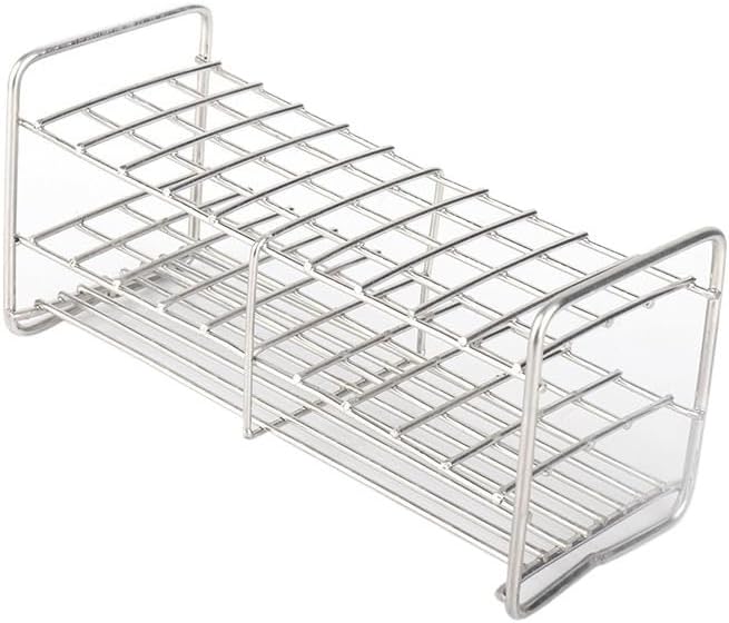 Test Tube Rack Stainless Steel Wire Test Tube Rack Square Hole Lab Holder