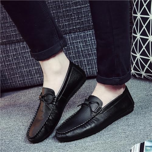 Comfortable Walking Loafers Mens Lightweight Soft Leather Slip On Supportive Casual Driving Shoes Footwear2