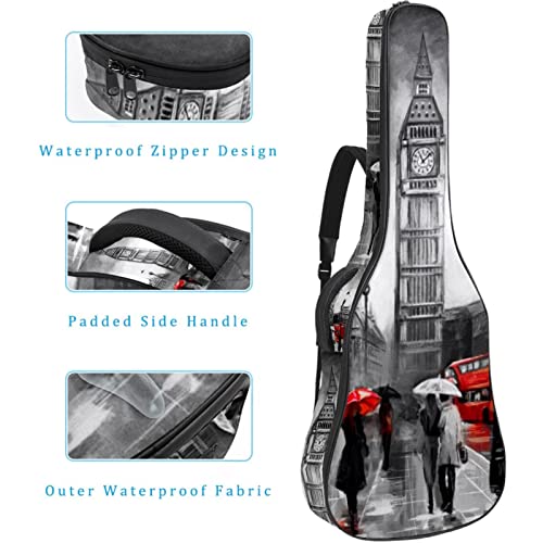 Hondank Housse de transport étanche pour guitare avec bandoulière réglable Texture rayée rétro, Multicolor 04, 42.9×16… - Les Beatles, Paul McCartney, John Lennon, RIngo Starr, George Harrison Hondank Housse de transport étanche pour guitare avec bandoulière réglable Texture rayée rétro, Multicolor 04, 42.9x16… – Image 5
