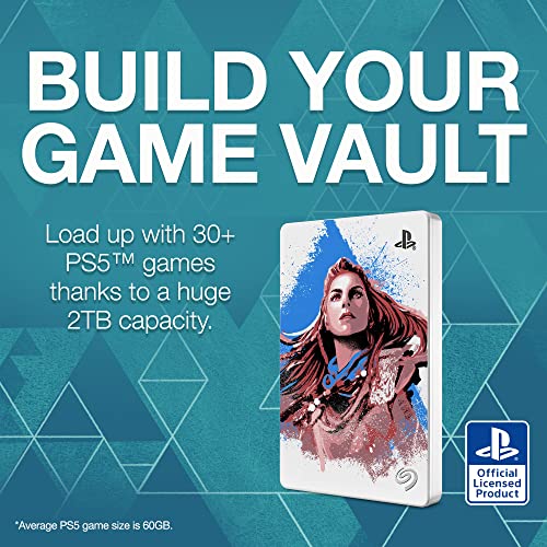Seagate Horizon Forbidden West Limited Edition Game Drive For Playstation Consoles 2Tb External Hard Drive - Usb 3.2 Gen1, Officially-Licensed (Stlm2000100) #TOP4