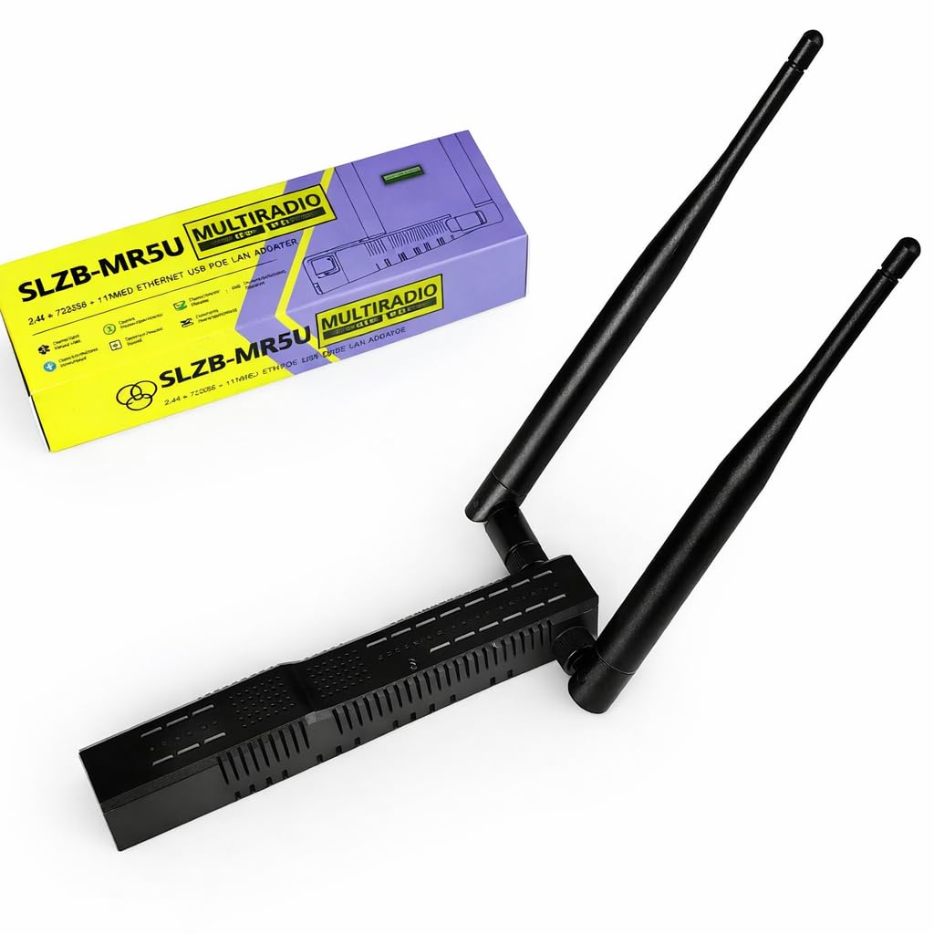 SLZB-MR5U - Adattatore Zigbee 3.0 a Ethernet, USB e WiFi con PoE, funziona con Zigbee2MQTT, Home Assistant, ZHA (SLZB-MR5U)