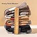 YZKKE 3Pack Mens Super Thick Wool Warm Socks - Soft Comfort Casual Crew Winter Socks