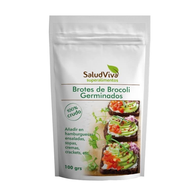 Brotes de Brócoli Germinados Bio 100g | Salud Viva | Superalimento Ecológico en Polvo | Rico en Sulforafano y Antioxidantes | Vegano