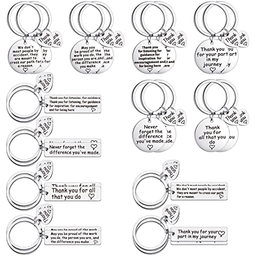 Dankeschön-Geschenke Wertschätzung Schlüsselanhänger Mitarbeiter Wertschätzung Geschenke inspirierende Schlüsselanhänger für Kollegen Krankenschwester Lehrer Arbeiter, White, Medium Cover