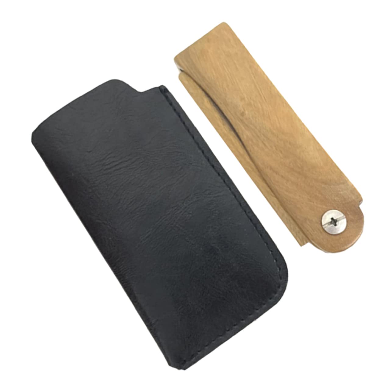 Set Di 5 Pettini Per Da Uomo Formato Da Viaggio in Legno Tascabile Accessorio Per La Barba