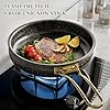 Fully Clad 5-Ply Stainless Steel Cookware Set, 12Pcs Nonstick Pots and Pans Set with Stay-Cool Handles, Induction Compatible, Stackble Design, Includes with Frying Pan, Saucepans and Saute Pan (Black) #3