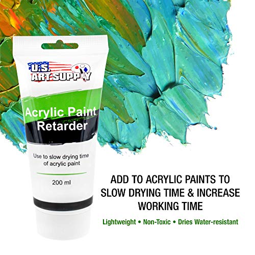 U.s. Art Supply Acrylic Retarder Acrylic Medium, 200Ml Tube (6.7 Ounces) - Mixed With Color Gives You Longer Working Times #TOP1