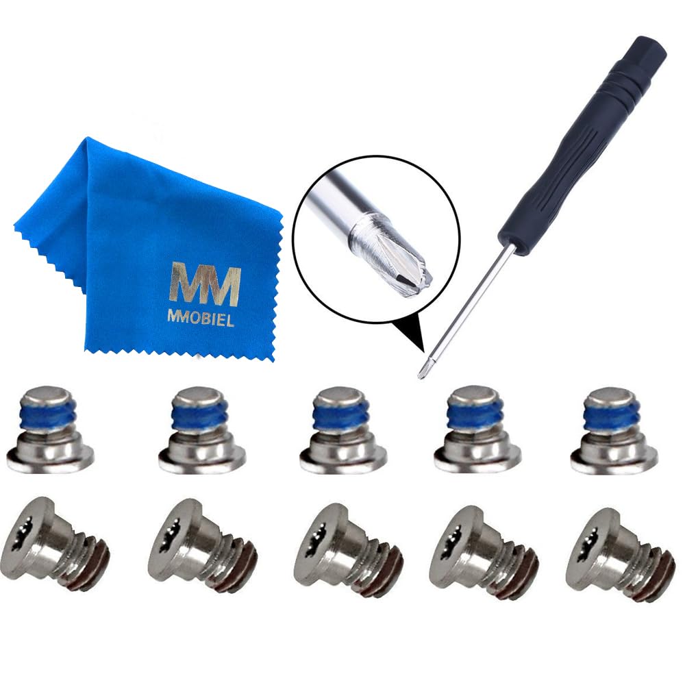 MMOBIEL Set Piedini in Gomma per MacBook Pro A1398 A1502 A1425 13 15 con Cacciaviti Philips e Panno Pulizia