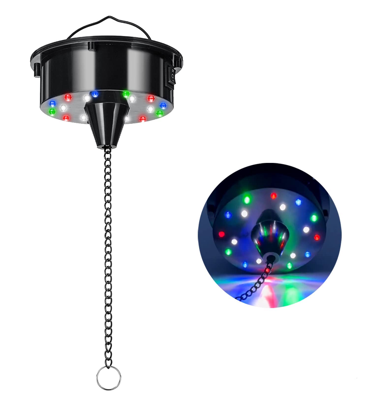 Buy Rotating Motor Electric with 4 Colors Lights, SYOSI, Disco Ball Motor Rotator for 6 8 12