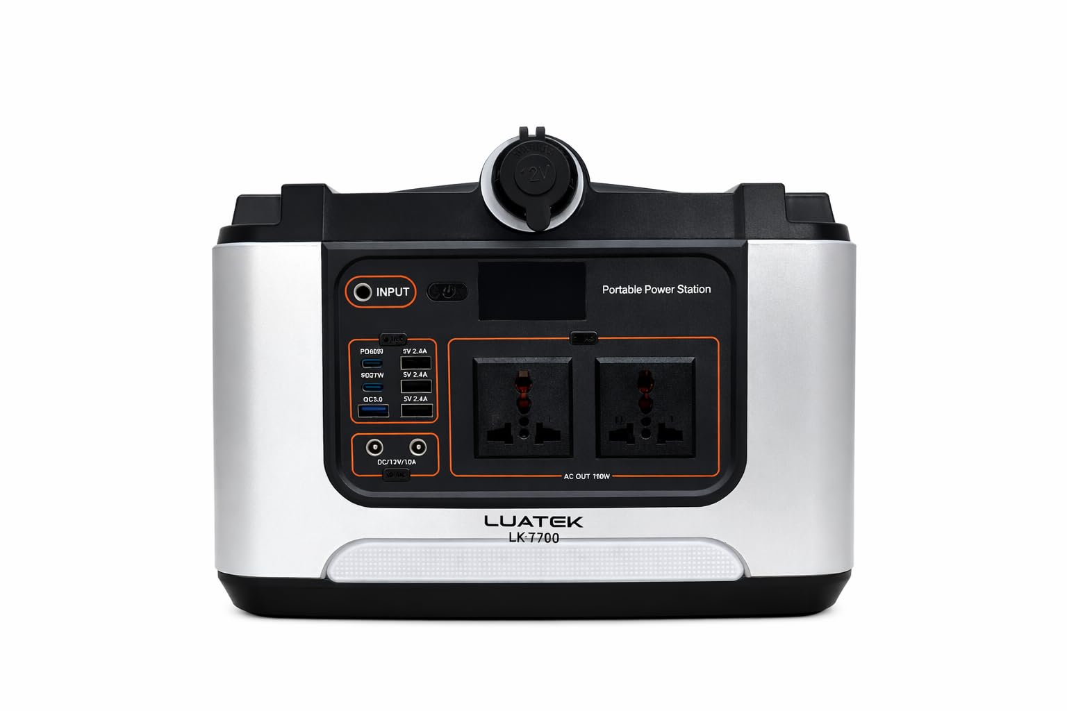 Estação de Energia Portátil 700W Pico 1100W 648Wh Power Station Senoidal Pura USB-C PD Carregamento Solar Camping Emergência (Saída 110 Volts)