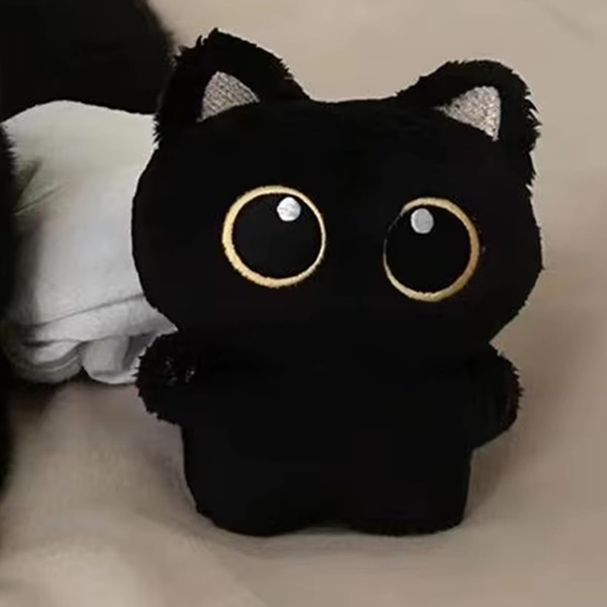 Amazon.co.jp: Yavoluy 黒猫のぬいぐるみキーホルダー