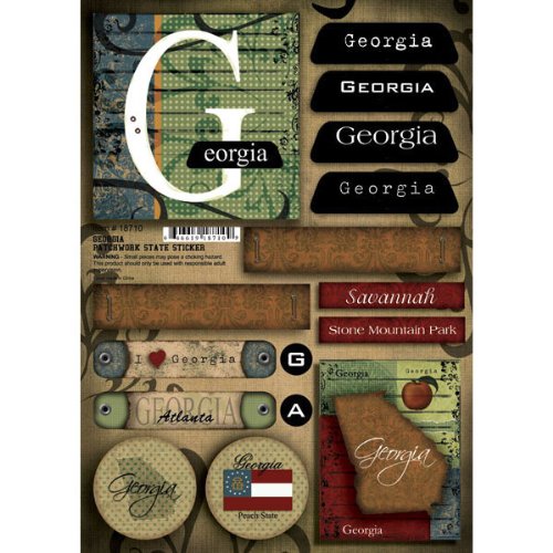 Scrapbook Customs - United States Collection - Georgia - Cardstock ...