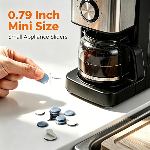 Image of Appliance Sliders for Kitchen 24 PCS Self-Adhesive Small Kitchen Finds Appliance Slider Hacks Easy to MovIing & Space Saving Must Have Home Gadgets Mixer Accessories for Countertop