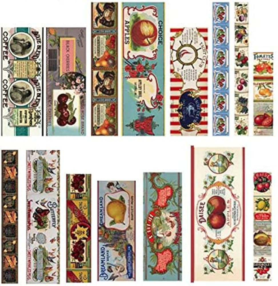 Amazon.co.jp: 海外 ステッカー シール 大きめ 縦長 手帳デコ