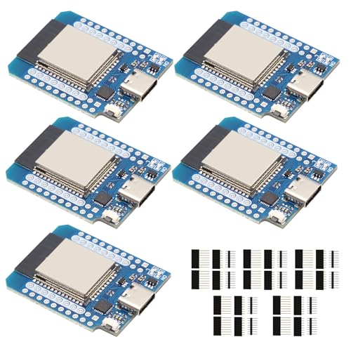 Ya en mundofriki.es: QIQIAZI ESP Mini módulo, para ESP-32 WiFi y Bluetooth BLE Tarjeta de Desarrollo, CP2014,5V, con Interfaz Type C, Compatible con Arduino (5 PCS)