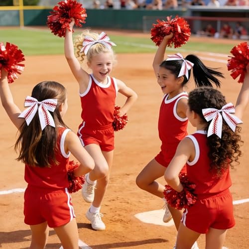 Set de 16 pinzas grandes para cabello de béisbol de 8 pulgadas miniatura 4