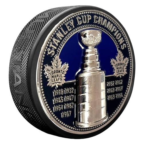 Sports Decor Toronto Maple Leafs Puck - Ultra 3D Stanley Cup Medallion
