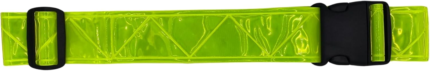 Reflective Running Belt, High Visibility Safety, Adjustable Belt for Running, Walking & Cycling