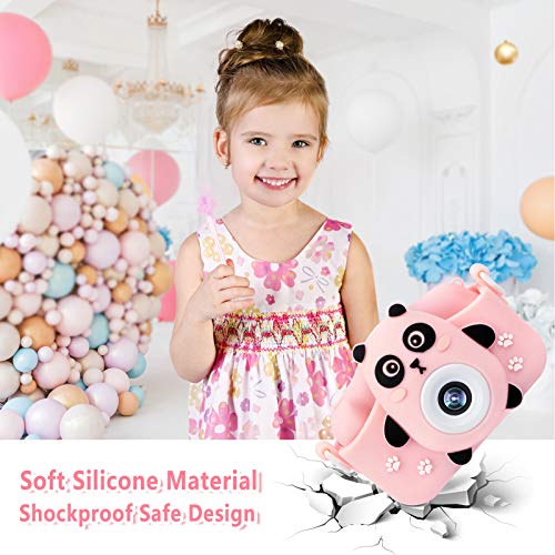 Langwolf Kids Camera for Girls, Digital Camera for Kids Toys Children Selfie Photo Video Camera with 32GB SD Card, Gifts for Girls and Boys by Age 3-9 Years - Image 4