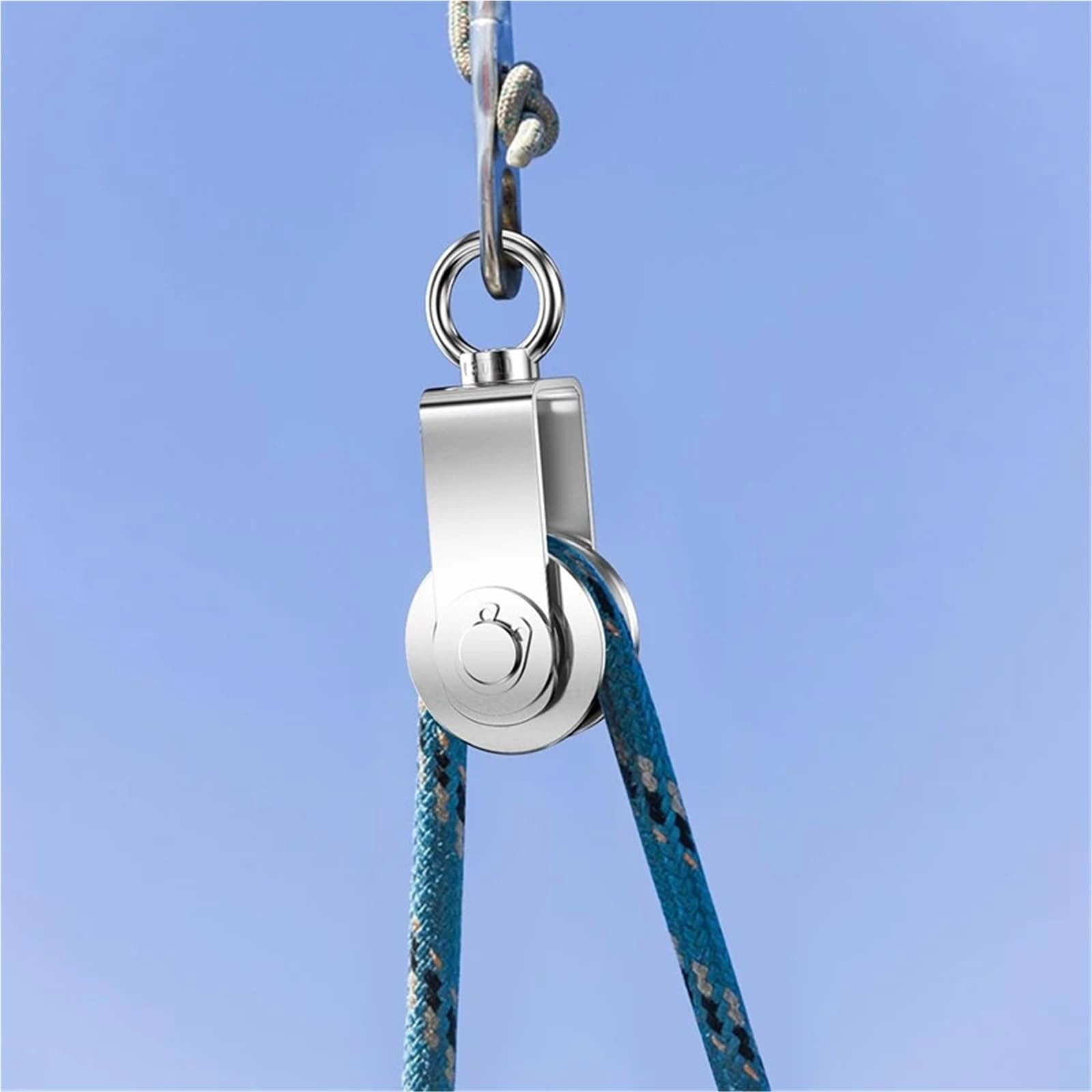 Polea Bloquear Rueda polea Cable, bloque polea giratoria acero inoxidable, rueda tracción rotación silenciosa Para elevación gimnasio Polea