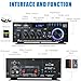 WOOPKER AK45 Pro Amplifier Home Audio Stereo Receivers with Bluetooth 5.0,Max 400W,2.0 Channel Stereo Amplifier System for Home Theater Speakers, Karaoke,Garage,Home Amp with USB,SD,RCA,2 MIC in