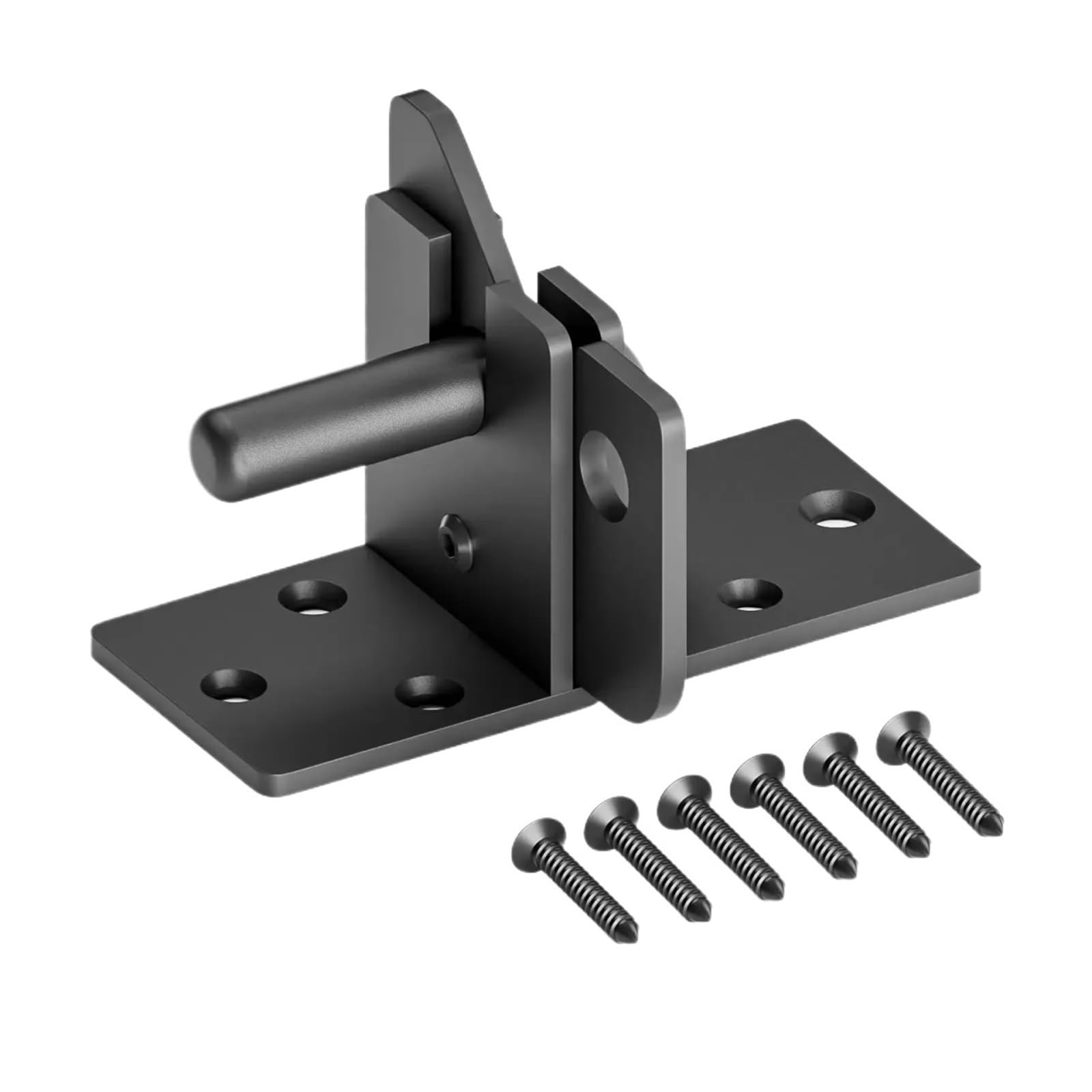 Garden Gate Lock Automatic Gate Latch for Wooden Fence,Self Locking Lock, Gravity Lever for Wood,Door Latches,Black