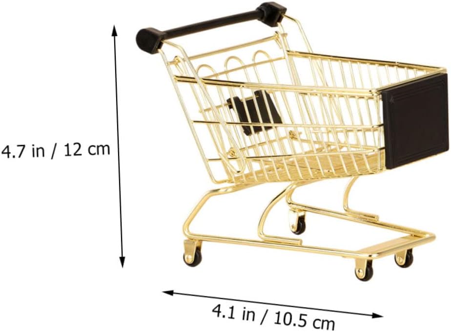 Ipetboom Gold Iron Shopping Cart Makeup Sponge Holder Drying Rack image 2
