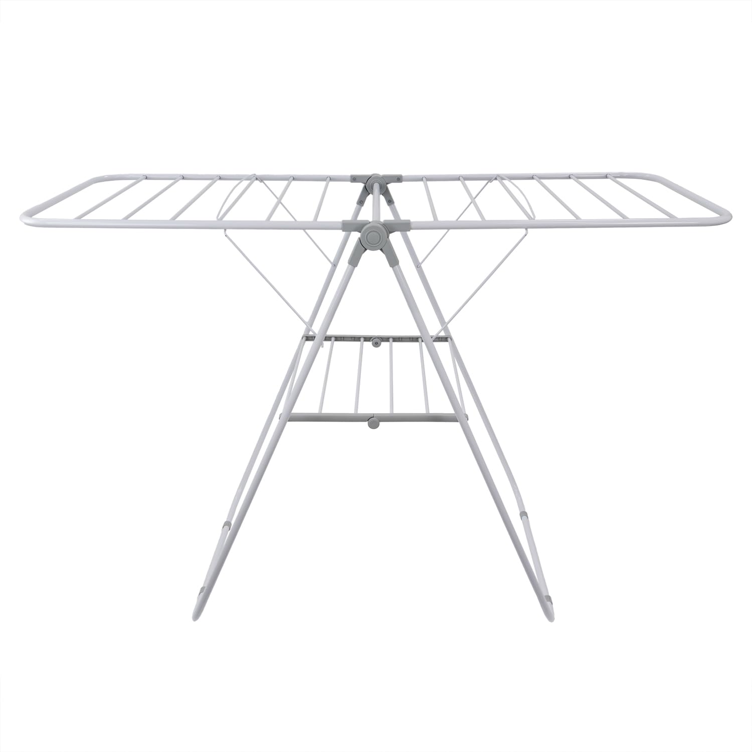 JVL Winged Clothes Drying Airer - 13m Drying Space - White