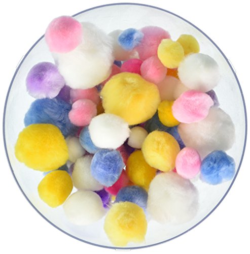 Pepperell Pom Poms - 300PK/Pastel Colors