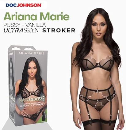 Doc Johnson Main Squeeze Ariana Marie - Ultraskyn Stroker - Pussy - Vanilla 150 g