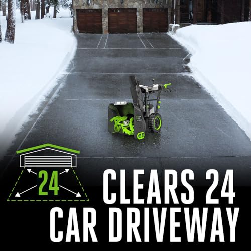 Image of EGO Power+ 24 inch Electric Snow Blower, Cordless Self-Propelled 2-Stage XP, Includes (2) 56 V 10.0Ah Batteries and Dual Port Charger - SNT2416