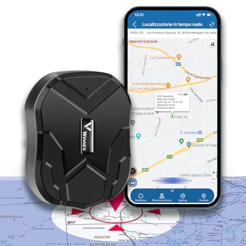 Zeerkeer Localizador GPS para Coche, Rastreador Antirrobo Impermeable con Fuerte Imán, App Gratuita para Seguimiento de Vehículo