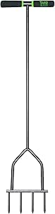 Yard Butler Spike Aerator - Durable Lawn Aerator for Easy Lawn Care &amp; Healthy Growth - Prevent Lawn Damage by Breaking Up Compaction - Ergonomic Gardening Tool