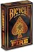 Bicycle Fire Element Poker Size Standard Index Playing Cards