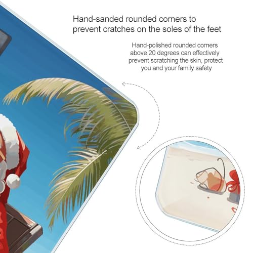 Báscula digital de baño con diseño Santa Claus y pantalla LCD miniatura 4