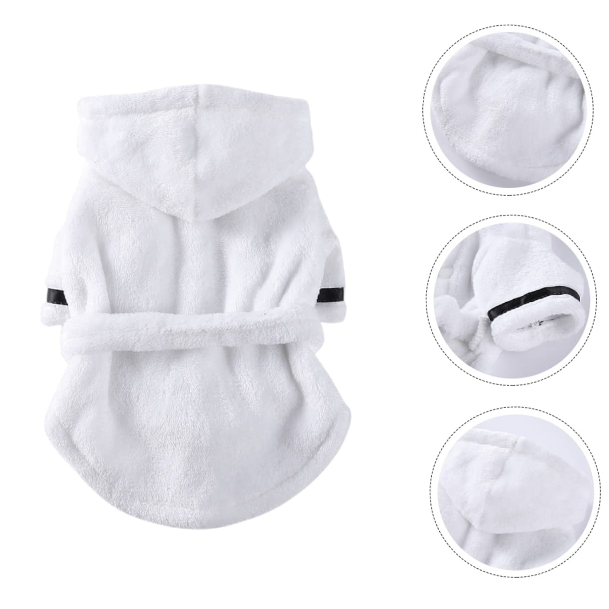 POPETPOP 5 Pezzi di Abbigliamento per Animali Domestici Accappatoio per Cani Accappatoio Assorbente per Acqua Comodo per Cani Elegante