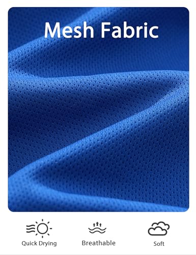 Image of Somaibo Boys Athletic Shorts Youth Quick Dry Soccer Basketball Running Gym Performance Mesh Sports Shorts for Kids