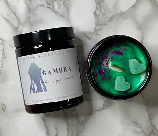 Gamora Vegan Soy Wax Candle | Guardians Of The Galaxy | Marvel Gift Ideas For Women & Men