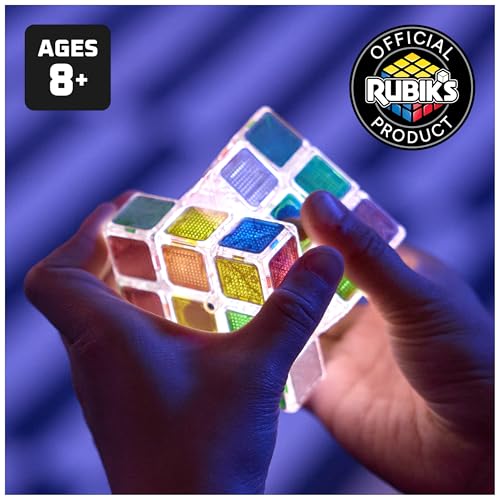 Image of Rubik's Cube, Pulse Cube, Light-Up Brain Teaser Puzzle for Speed Cubers, Solve the Puzzle Before the Lights Turn Off, Problem-Solving Brain Teaser & Fidget Toy for Adults, Teens, Kids Ages 8 & Up