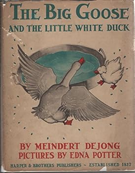 The big goose and the little white duck