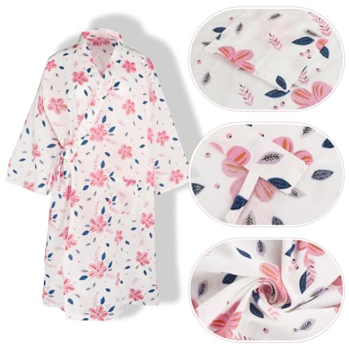 haozaikeji Women Kimono Pajamas Couple One Piece Bathrobe Men Yukata Spa Robe Cotton Causal Nightgown Sleepwear Loungewear3