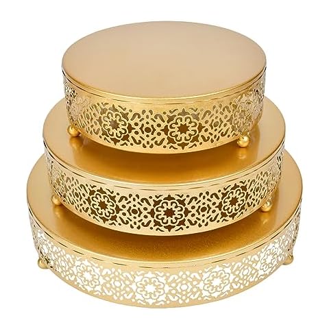 Adorabby 3-Tier Gold Cake Stand Cover
