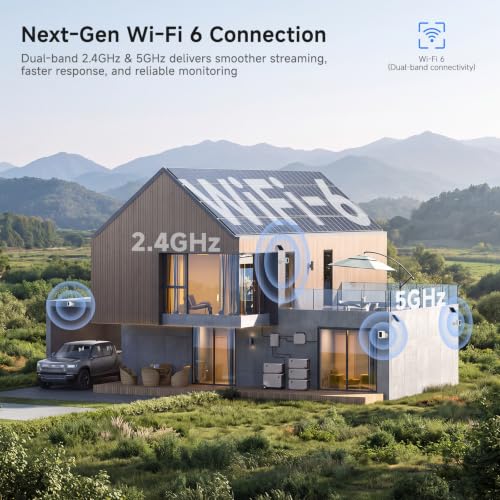 Image of VSTARCAM 2K Solar Security Camera Outdoor Wireless with 5200mAh Battery & Solar Panel, Spotlight & Siren,WiFi 6,IP66，Magnetic Quick Mount No Drill Installation,