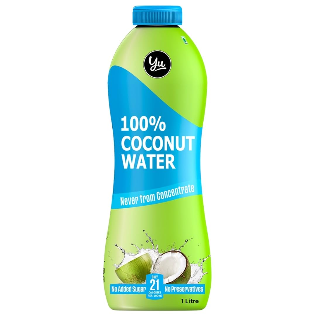 Yu - 100% Natural Coconut Water - Zero Preservatives - No Added Sugar - 1 litre