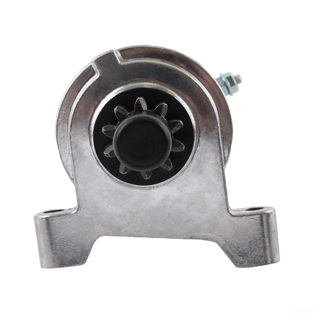 Para Tecumseh 36914 37425 Motor de arranque 12 V en sentido contrario a las agujas del reloj engranaje de piñón de 10 dientes negro compatible con Lester 5747 Stc0023 piezas de cortacésped de motor