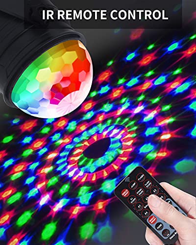 Party Lights Disco Ball Strobe Light, 7 Colors Rgb / Sound Activated / Remote Control, Dj Party Lights With Led Stage Light Projector For Bar Karaoke Show Club Car (2Pcs-Usb Plug) #TOP6