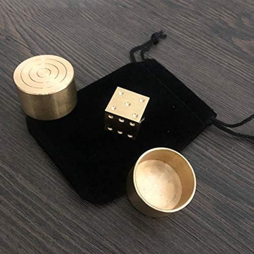 Miniatura 2 de SUMAG Super Mental Die (latón) Trucos de magia Juguetes Clásicos Dados Número Predicción Magia