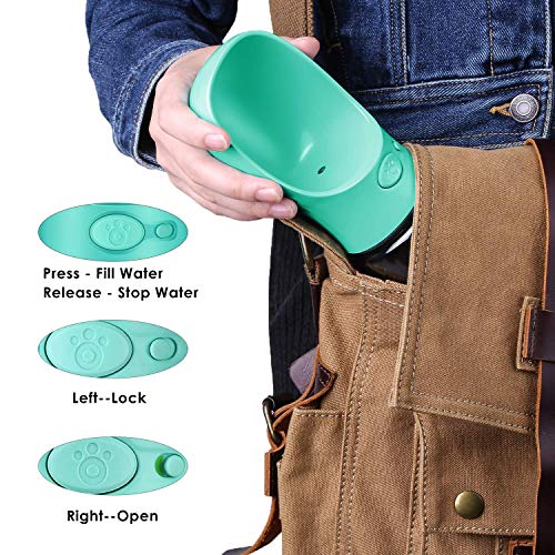 image for Pedy Dog Water Bottle, Pet Travel Water Bottle with ABS Food Grade Sma
