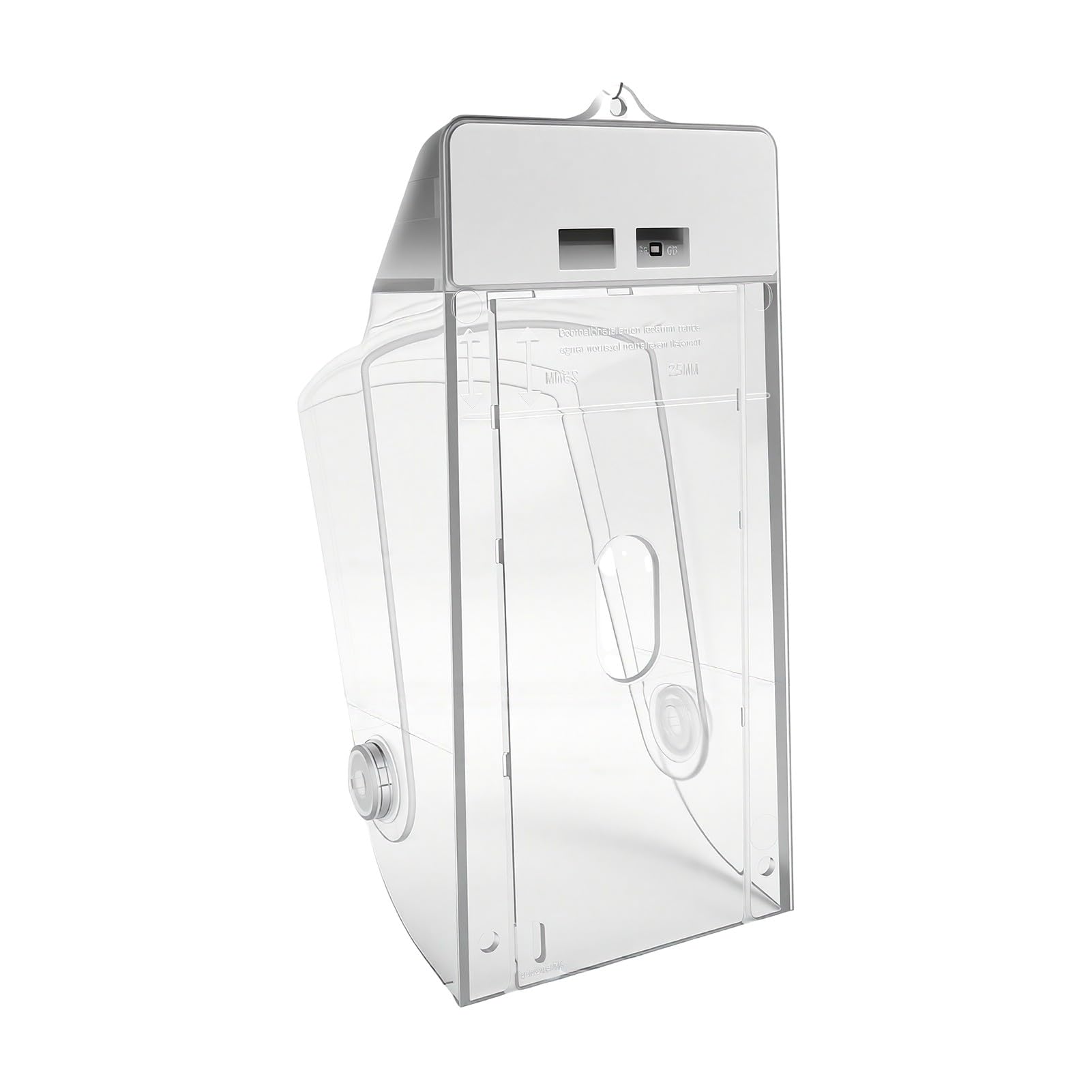 YWBL-WH Housse de Sonnette Solaire Transparente, Pare-soleil Réglable à 30°